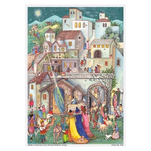 Three Kings Richard Sellmer 297 x 210 (A4) Glitter & Translucent Windows Traditional German Advent Calendar