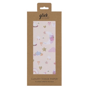 Stephanie Dyment Baby Girl Glick 4 fogli di carta velina da regalo 50 x 75 cm