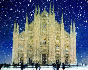 Milan Cathedral 3 D Grand Advent Calendar 442 x 362mm Caltime with 24 doors to open on the countdown to Christmas