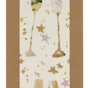 Flute Bicchieri Bevande Champagne Glick 4 fogli carta velina da regalo 50 x 75 cm