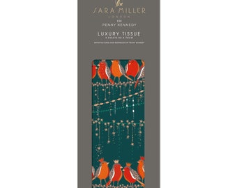 Sara Miller Robins on a Wire Christmas Tissue Wrapping Paper 4 sheets 50 x 75 cm folded into a pack