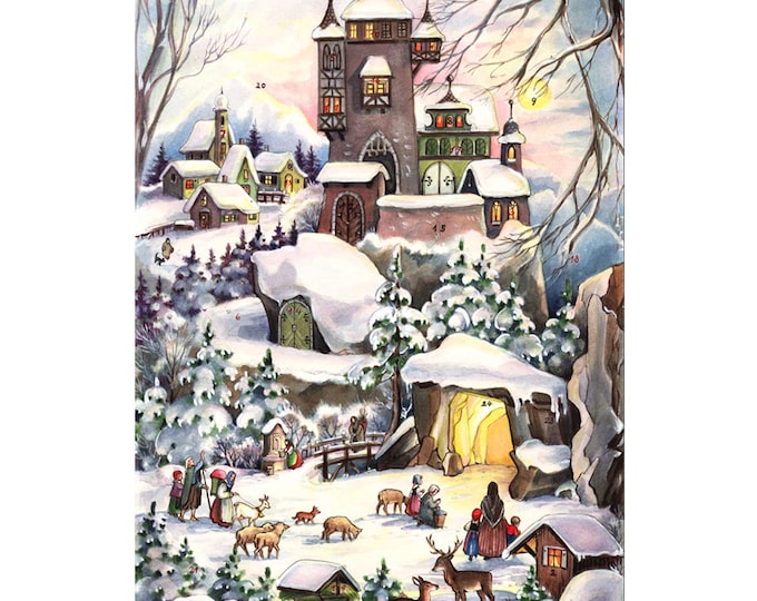 Vintage German Advent Calendar Sealed Etsy Vintage German Advent Calendar Sealed Etsy