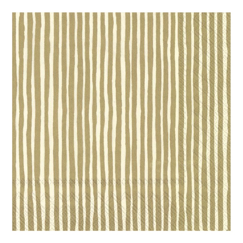 Marimekko Varvunraita Gold Stripe IHR Paper Table Napkins