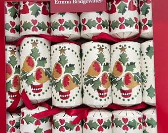 Emma Bridgewater CHRISTMAS JOY Robins and Hearts 6 x 12" Crackers