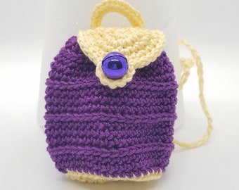 Crocheted Drawstring Bag