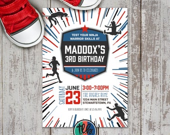 20+ American Ninja Warrior Birthday Invitation Template