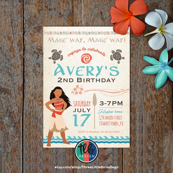 moana birthday invitation moana invite girl birthday moana 1st birthday moana girl invitation moana inspired moana first birthday invite Il_570xn