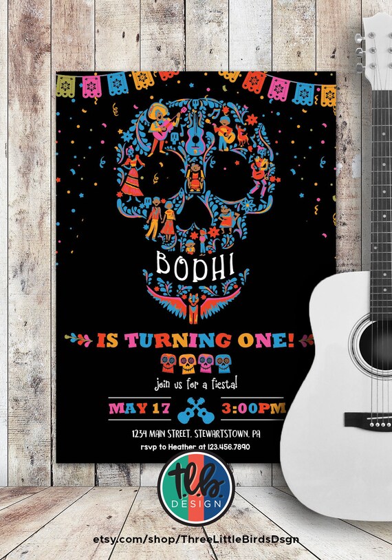 Coco Birthday Invitation Coco birthday invite Disney Inspired Coco Invitation CoCo inspired birthday invite coco invite mexican birthday Il_570xn