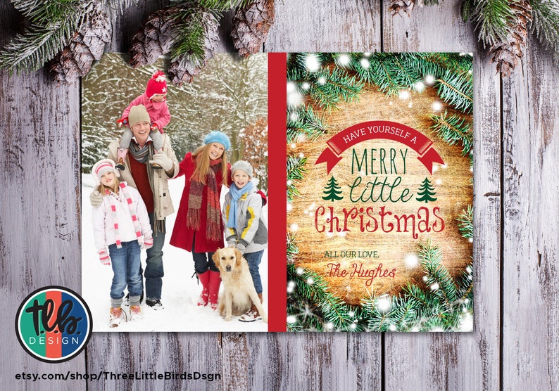 Family Christmas card printable holiday card with personalized Etsy