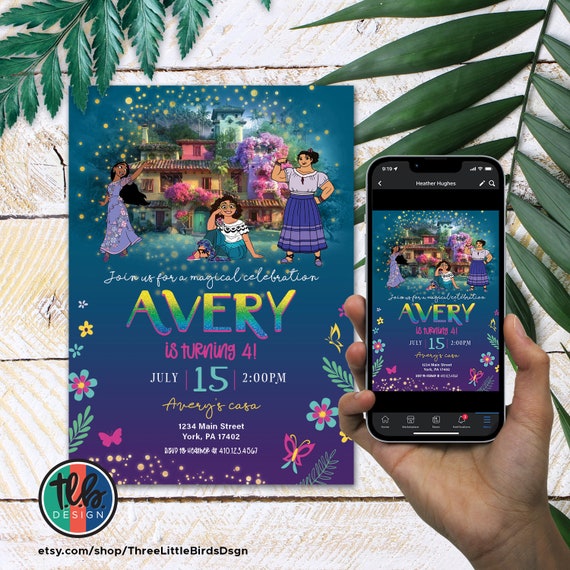 Encanto Invitation, Encanto Birthday Invite, Encanto Party Invite