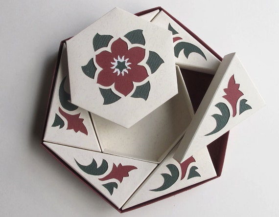Hand Made Art Gift Boxes Treasure Box And Puzzle Etsy