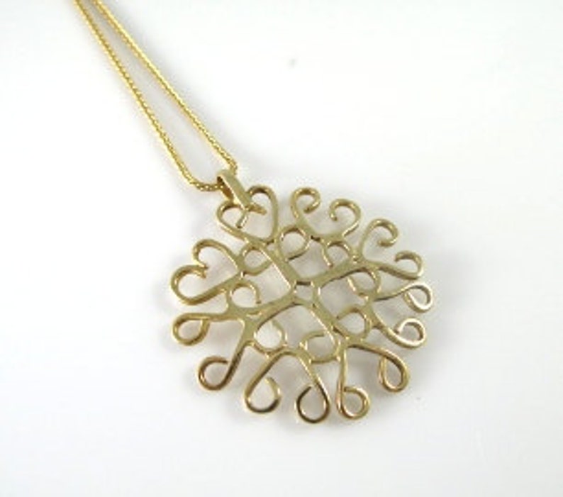 Gold Pendant Celtic Boho Jewelry Big 14k Yellow Handmade Gift For Her Him - 14k Gold Pendants For Him Gold Pendant Celtic Boho Jewelry Big 14k Yellow Handmade Gift For Her Him - 14k Gold Pendants For Him
