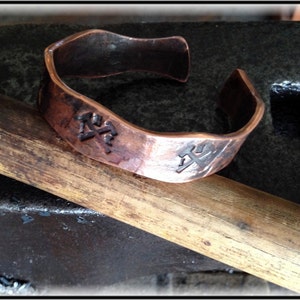 Hammered Copper Bracelet image 1