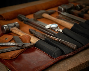 Leather Knife Tool Roll