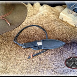 Hand Forged Neck Knife image 2