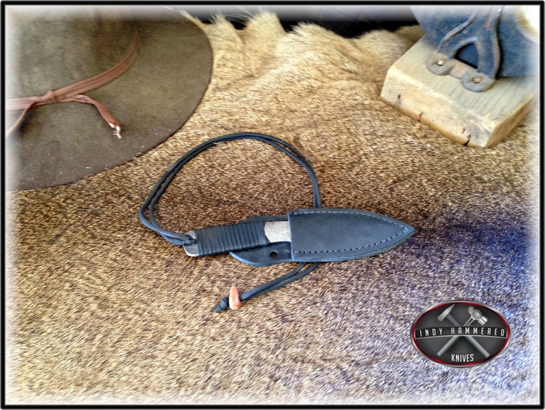 Hand Forged Neck Knife image 2