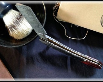 Hand Forged Damascus Straight Razor