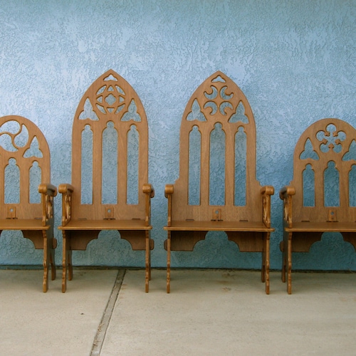 Medieval Window Back Chair - Etsy