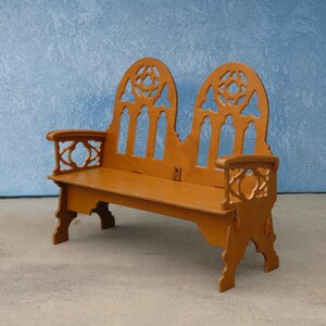 Medieval Window Backed Love Seat