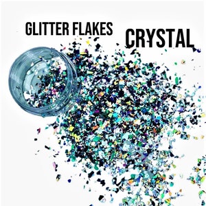 Chameleon Glitter FLAKES-CRYSTAL/Holographic Irregular Shape Glitter