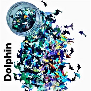 Shaped Glitters -DOLPHIN/Holographic Shaped Glitters