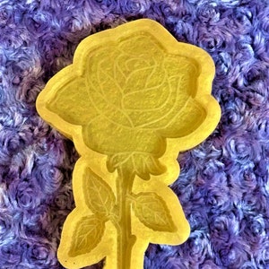 Rose with Stem Mold/Rose Flower Mold/Flower Mold