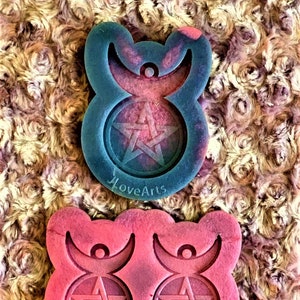 Horned God Pendant/Keychain Mold/Earrings Mold/Jewelry Set Mold