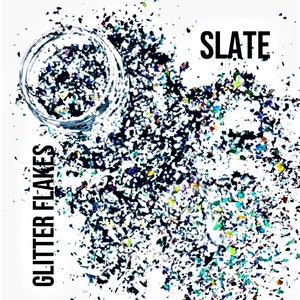 Chameleon Glitter FLAKES-SLATE/Holographic Irregular Shape Glitter