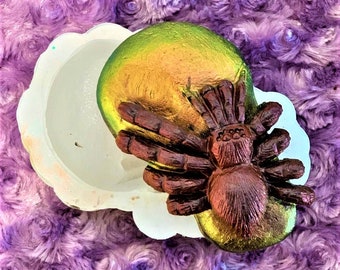 3D Spider Mold/Spider Mold/Spider on a Rock Mold/Tarantula Mold/Tarantula on a rock Mold