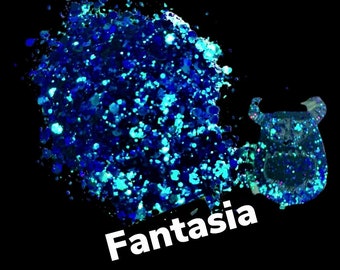 Mezcla de purpurina camaleón gruesa-FANTASIA