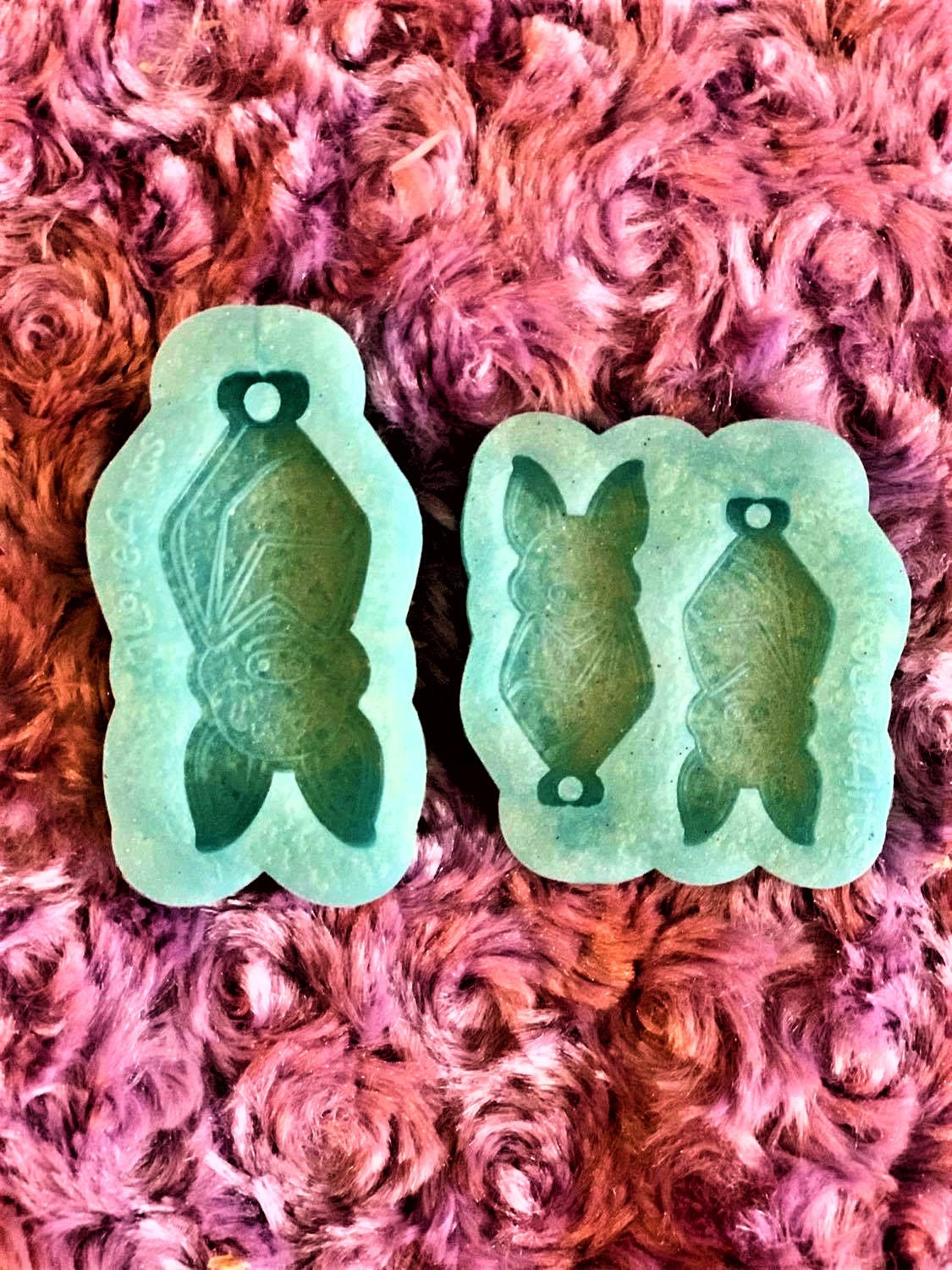 Upside down Bat Jewelry Mold/Bat Pendant Mold/Bat Earrings Mold/Keych…