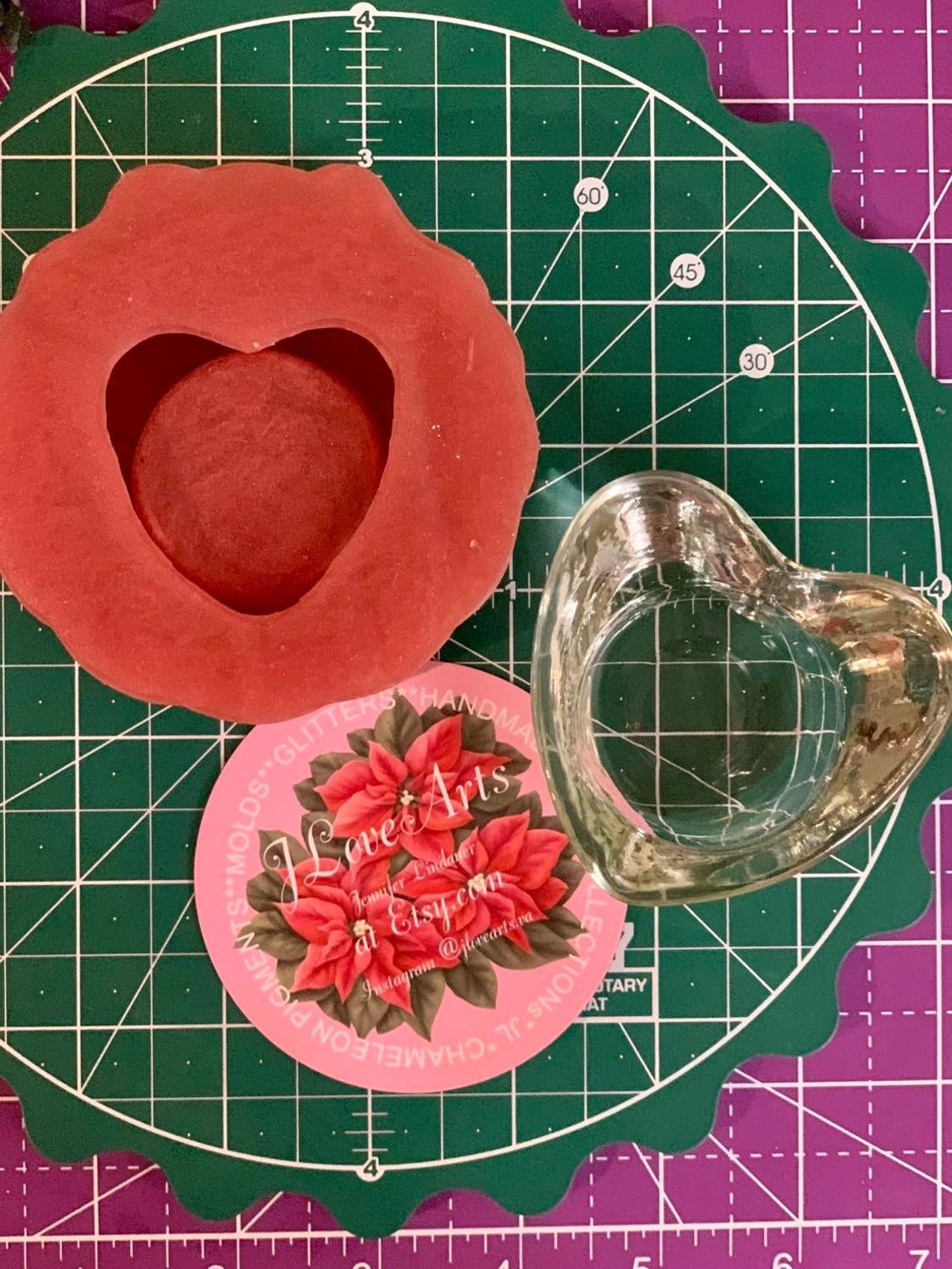 Heart shape Tea light Holder Mold/Tea Light Holder Mold Etsy