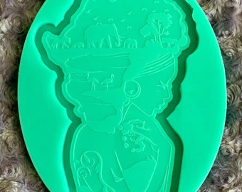 African Goddess Tray Mold/Trinket Tray Mold