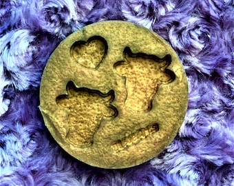 Cow Head Earrings/Charms Mold/Cow's Head Mold/Cow's head charm Mold