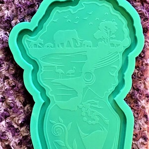 XL African Goddess Tray Mold