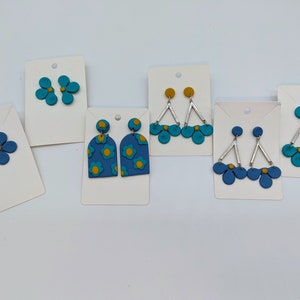 POLYMER CLAY EARRINGS + lightweight + statement + handmade