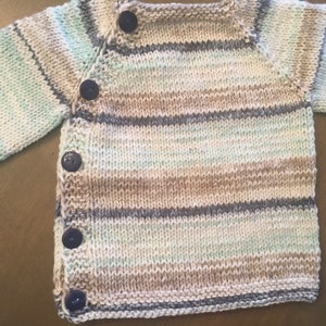 Sweater, Newborn Sweater, Baby Sweater Sized newborn - 2 months,Hand Knit Newborn Sweater