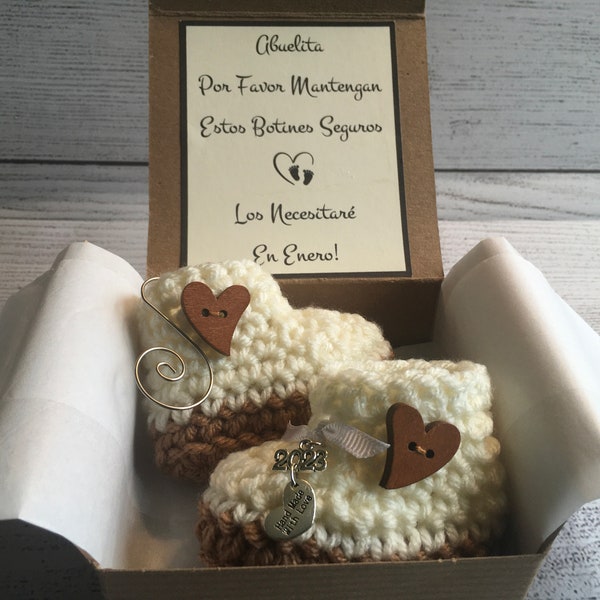 Pregnancy Announcement in Spanish Etsy