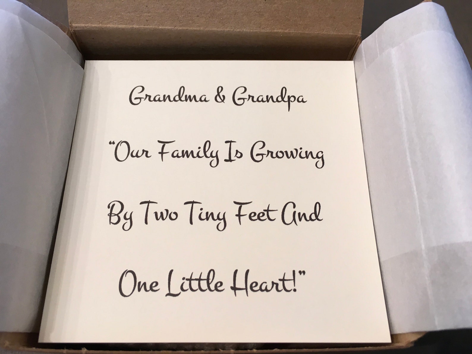 Baby Announcement Grandparents Pregnancy Announcement Etsy