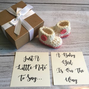 Baby Announcement Grandparents, Baby Reveal Booties, Grandparents Pregnancy Reveal, Baby Announcement Booties image 10