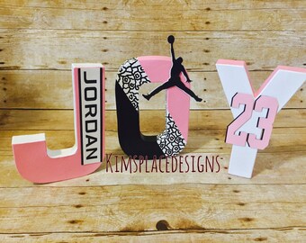 Michael Jordan Letters Michael Jordan Party Decor Jordan Etsy