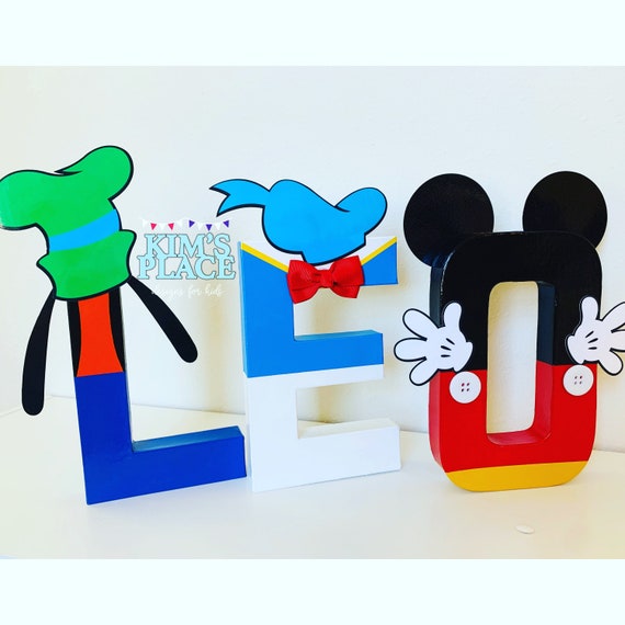 Mickey Mouse Letters Mickey Mouse Party Mickey Mouse Birthday