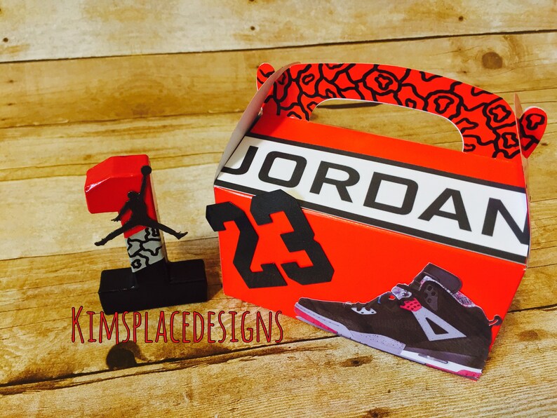 Jordan Party Favor Box Party Favors Party Bags Birthday Etsy