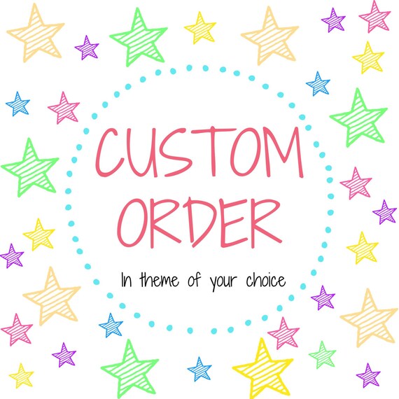 16" Custom Theme Decorated Letters and Numbers Il_570xn