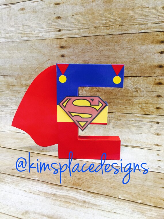 Superhero Letter Set Superhero Birthday Party Decorative Letters