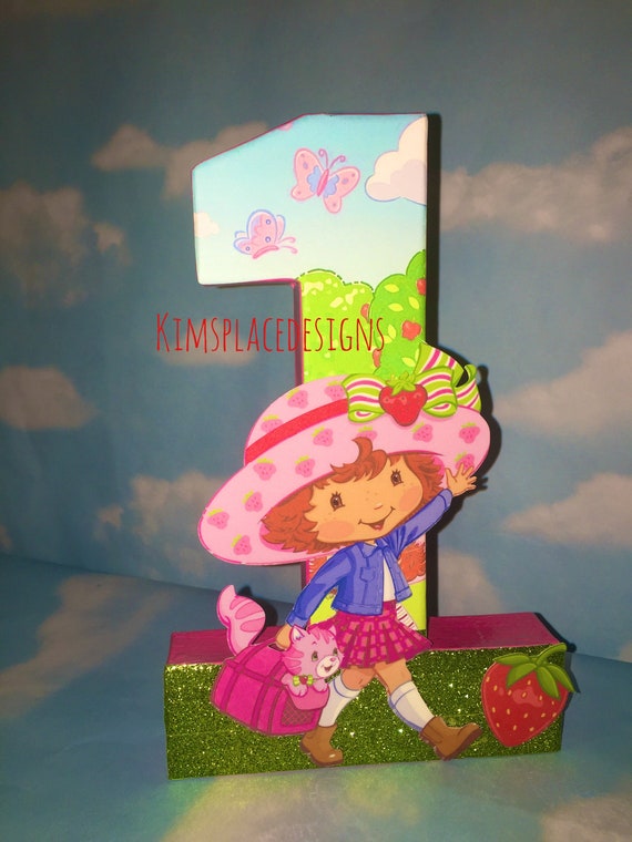Strawberry Shortcake Party Letters, Strawberry Decorations, Strawberry Party, Strawberry Photo Prop, 1st Birthday, Strawberry Number Prop Il_570xn
