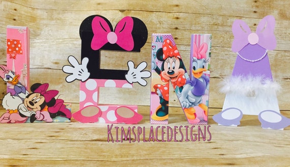 Minnie Mouse Letters Minnie Mouse Party Decorations Minnie Mouse
