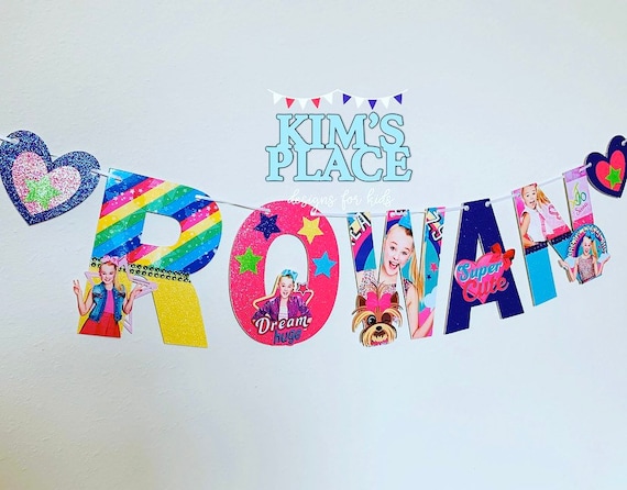 Jojo Siwa Banner, Jojo Siwa Birthday Banner, Jojo Siwa Name Banner, Jojo Siwa Birthday Decorations, Jojo Siwa Party Banner, Happy Birthday Il_570xn