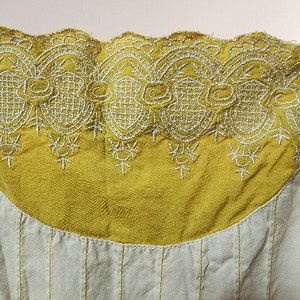 Size 8 vintage sundress floral appliques embroidery women's boho image 4