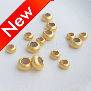 2-100 Pcs Stopper Beads Shiny Gold Plated Sliding Adjustable Silicone Inernal Ring Inside Rondelle Beads Charm Clasp Holder(6/8mm)